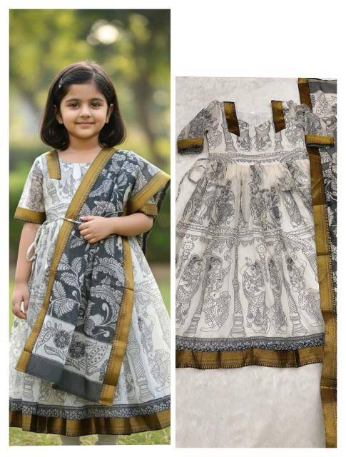 NEW LAUNCING KIDS GOWN chanderi Cheap kids wear wholesale